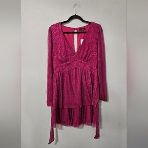 Francescas dress, Size XL, Sparkerelly magenta color